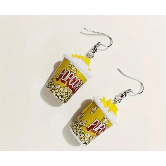 Popcorn Statement Earrings - Picture 1 of 3